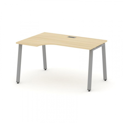 Style Project Стол рабочий эргоном. SN-6A.SPA-001(L) Антрацит/Металл Белый 1380*600/980*750 фото 8