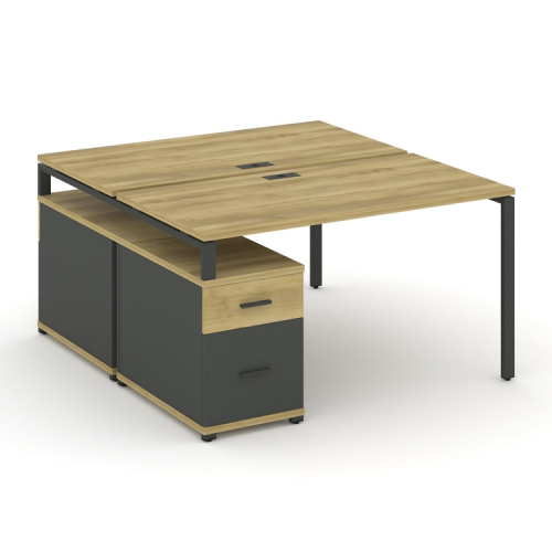 Бенч-система на 2 места с опорной тумбой Concept CN.DRS-307 фото 4