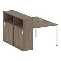 Бенч-система с шкафом-купе на П-обр. м/к Metal System БП.РС-СШК-2.1