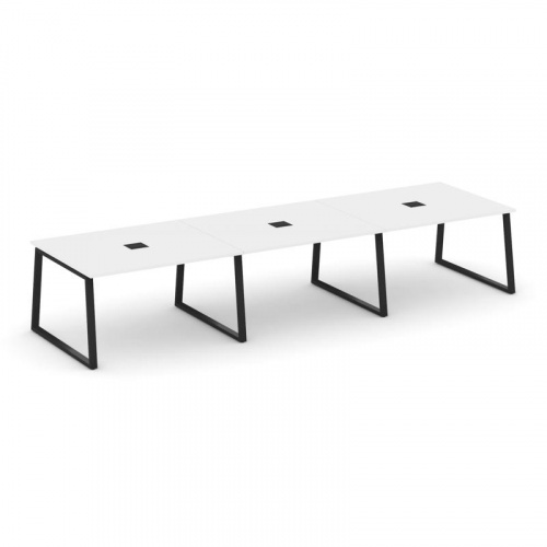 Style Project Стол переговорный SN-6T1.SPRG-052 Акация Лорка/Металл Антрацит/Заглушка Металл Антраци фото 9