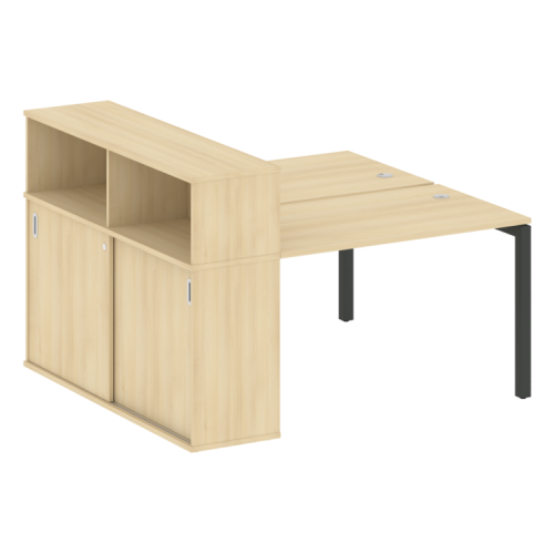 Бенч-система с шкафом-купе на П-обр. м/к Metal System Quattro 50БП.РС-СШК-2.2 фото 10