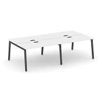 Style Project Рабочая станция 2-х сторон. SN-5A.DRS-034 Белый/Металл Антрацит 3160*1232*750