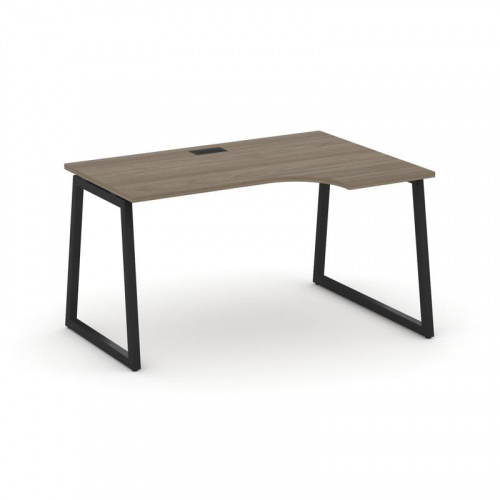 Style Project Стол рабочий эргоном. SN-4T1.SPA-002(R) Акация Лорка/Металл Антрацит/Заглушка Пластик фото 8 Style Project Стол рабочий эргоном. SN-4T1.SPA-002(R) Акация Лорка/Металл Антрацит/Заглушка Пластик фото 8