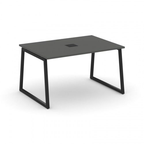 Style Project Стол переговорный SN-4T1.SPRG-004 Акация Лорка/Металл Антрацит/Заглушка Металл Антраци фото 5