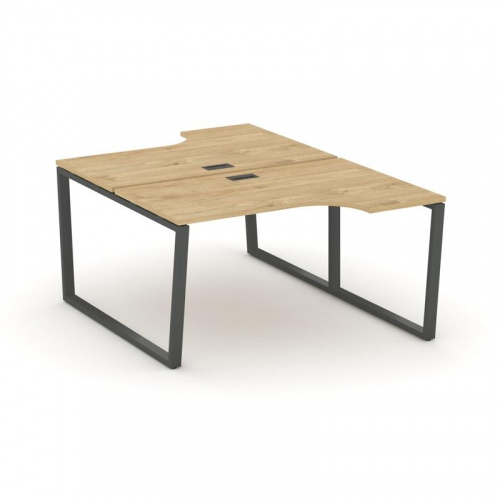 Style Project Рабочая станция эргоном. SN-6T2.DRPA-021 Акация Лорка/Металл Антрацит/Заглушка Пластик фото 22