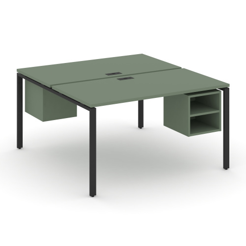 Бенч-система на 2 места с подвесными тумбами Concept CN.DRS-105