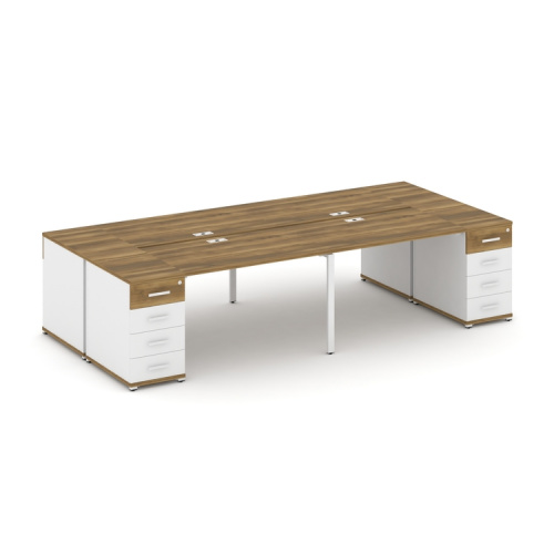 Бенч-система на 4 места с 2 опорными тумбами Concept CN.DRS-426 фото 8