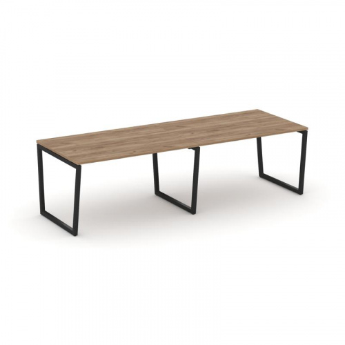 Style Project Стол переговорный SN-4T2.SPRG-011.3 Акация Лорка/Металл Антрацит 1960*980*750 фото 4