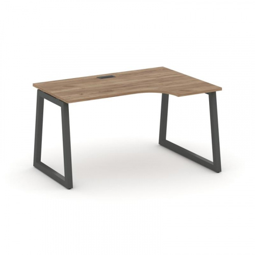 Style Project Стол рабочий эргоном. SN-5T1.SPA-012(R) Акация Лорка/Металл Антрацит/Заглушка Пластик фото 23