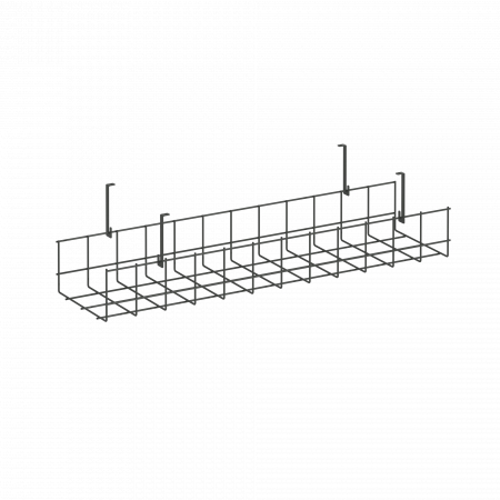 Кабель-канал сетчатый широкий KK-S-60 Металл Антрацит 605*181*154